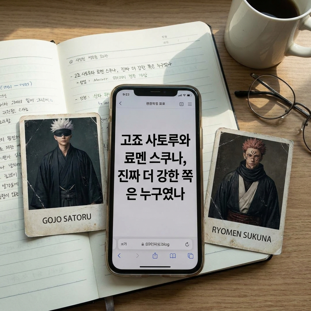 고죠 사토루와 료멘 스쿠나, 진짜 더 강한 쪽은 누구였나