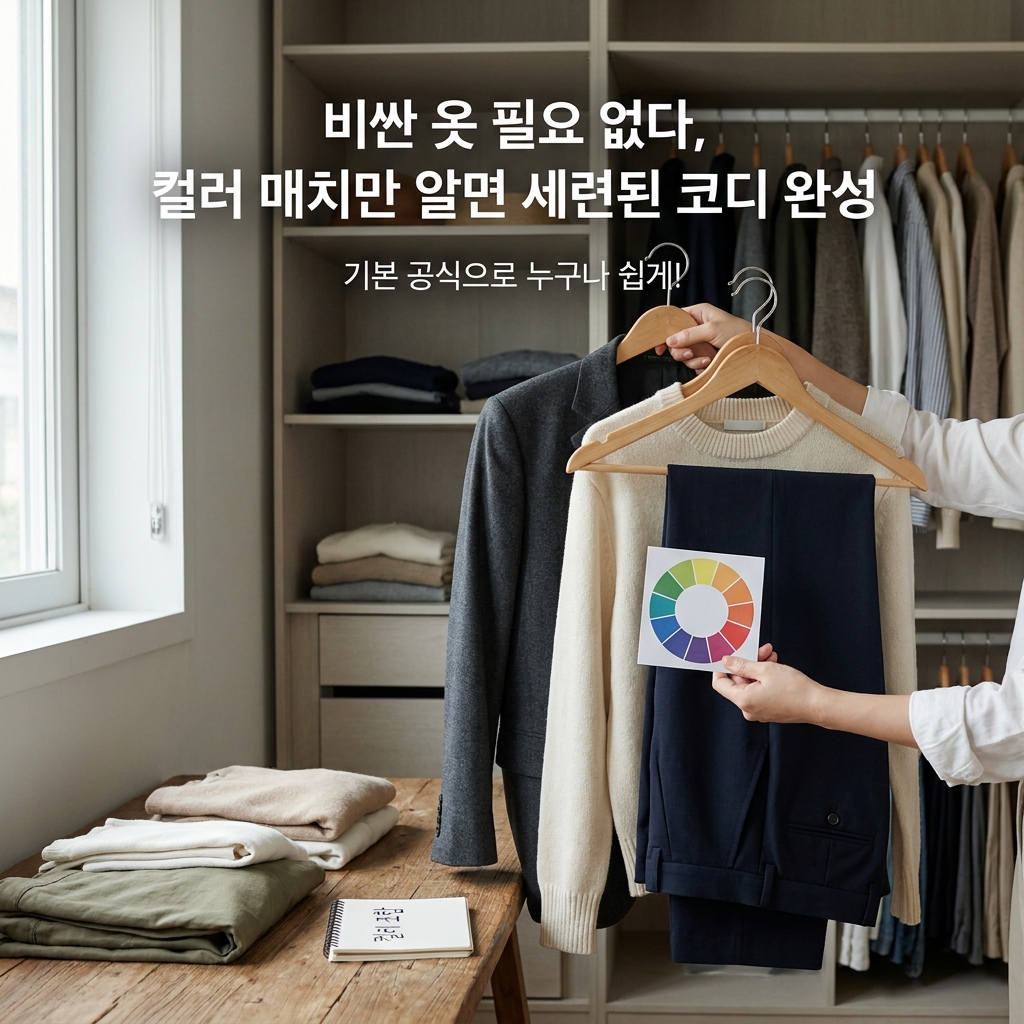 비싼 옷 필요 없다, 컬러 매치만 알면 세련된 코디 완성