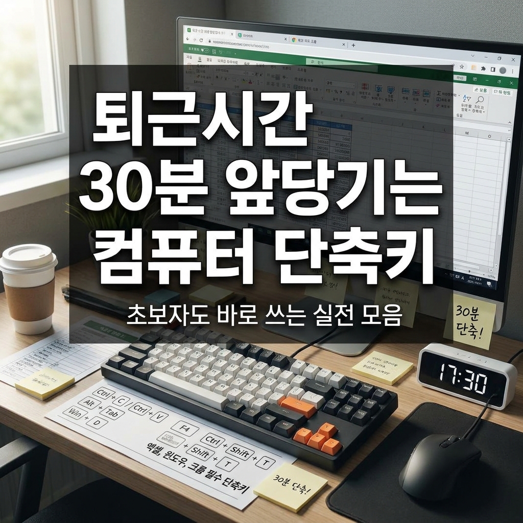 퇴근 시간 30분 앞당기는 컴퓨터 단축키, 초보자도 바로 쓰는 실전 모음