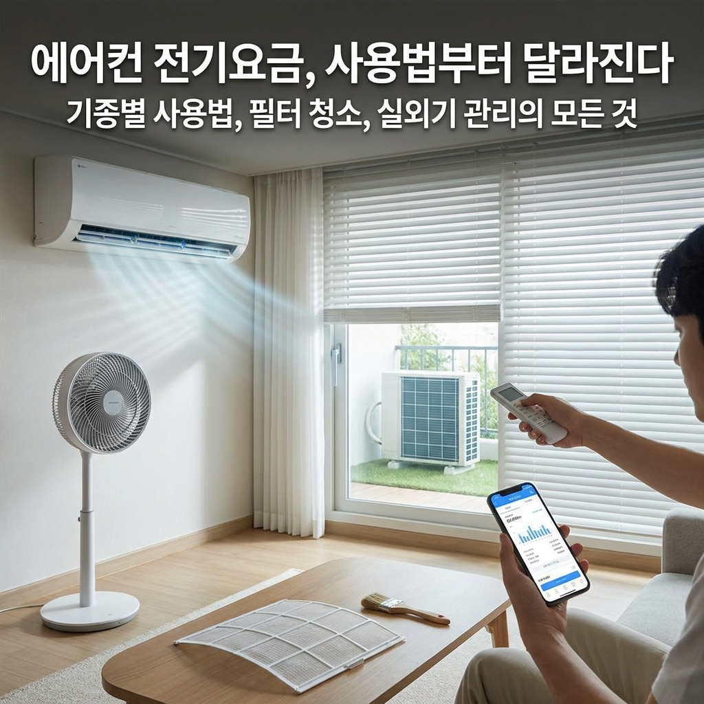여름철 필수! 에어컨 전기요금 아끼는 방법