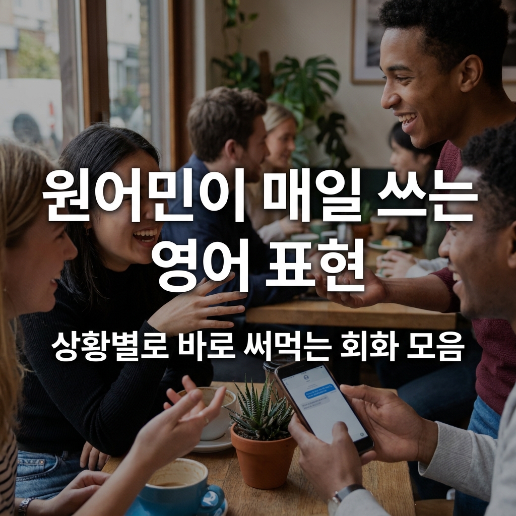 원어민이 매일 쓰는 영어 표현, 상황별로 바로 써먹는 회화 모음