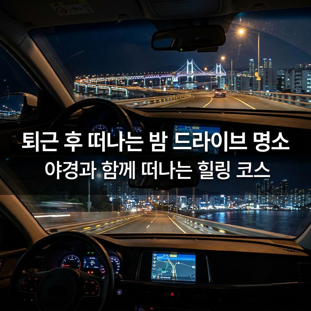 퇴근 후 떠나는 밤 드라이브 명소, 야경과 함께 떠나는 힐링 코스