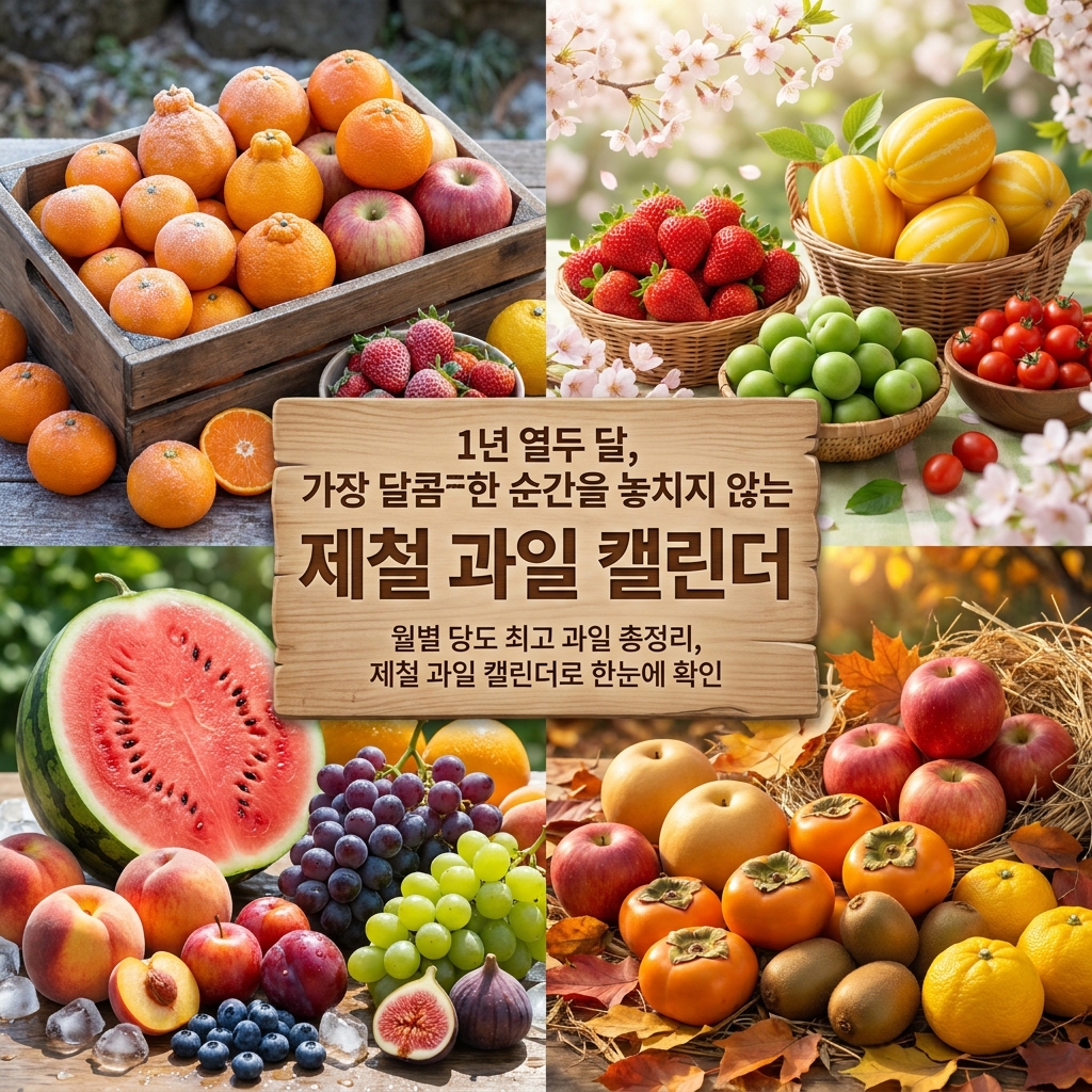 1년 열두 달, 가장 달콤한 순간을 놓치지 않는 제철 과일 캘린더