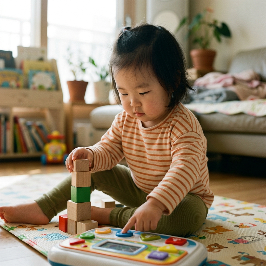버튼 누르는 장난감 vs 블록 놀이… 아이 뇌 발달에 더 좋은 선택은?