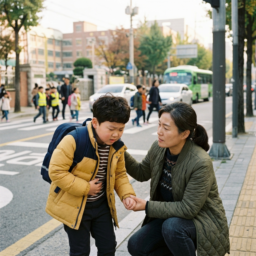 “학교만 가면 배가 아파요”… 아이 장이 보내는 스트레스 신호