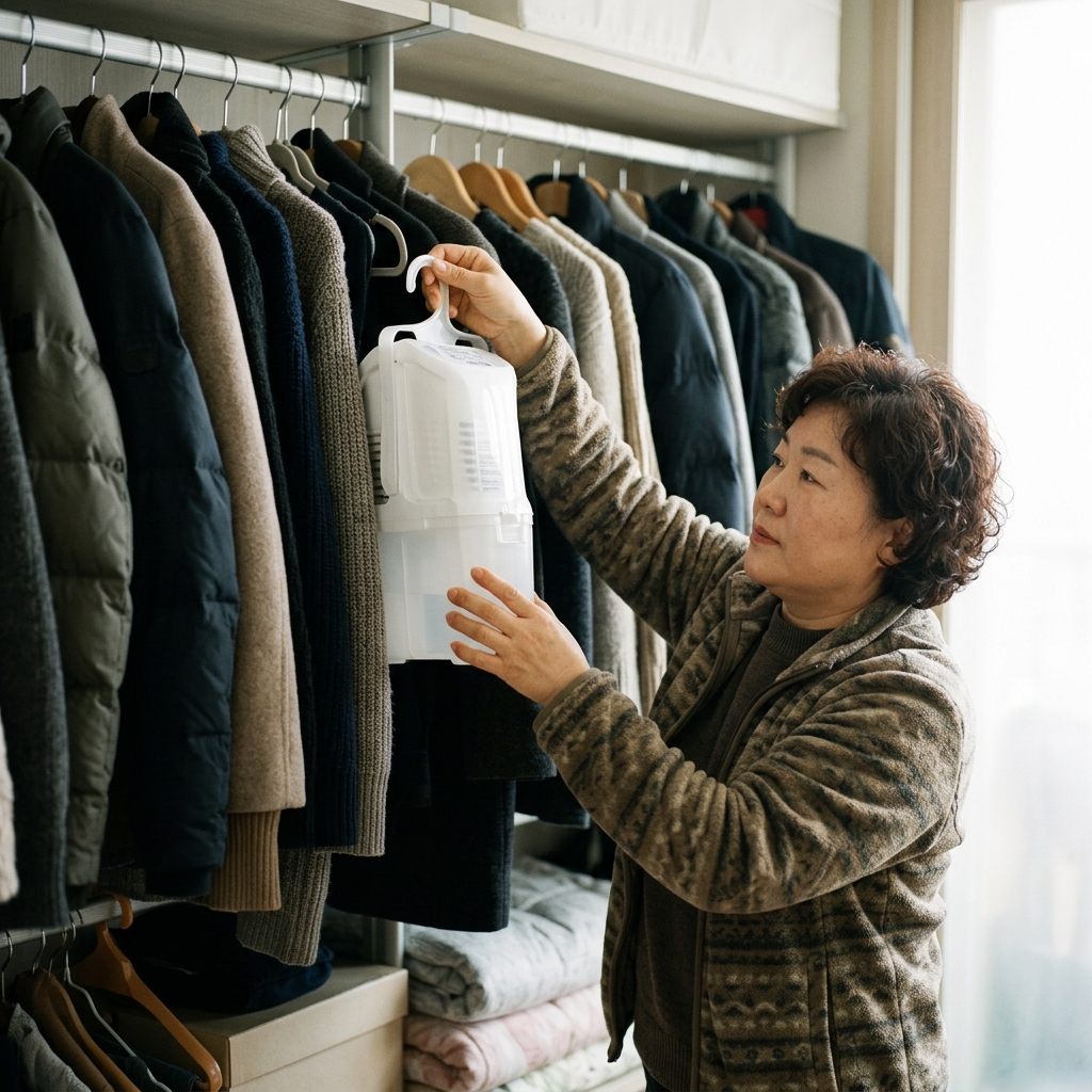 옷장 습기가 피부 알레르기 부른다…염화칼슘·숯·환기 제습법 비교