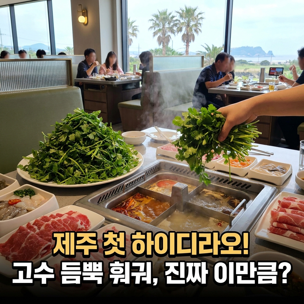 고수를 이렇게 많이? 제주 첫 하이디라오가 화제인 이유