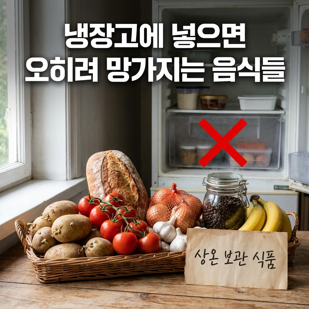 냉장고에 넣으면 오히려 망가지는 음식들, 알고 보관하세요
