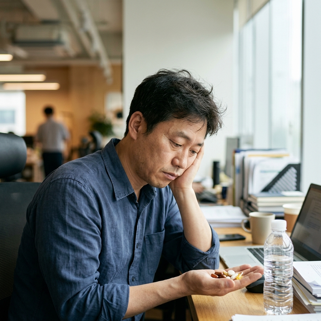 월요일마다 처지는 40대, 영양제 시간 조정으로 컨디션 잡기