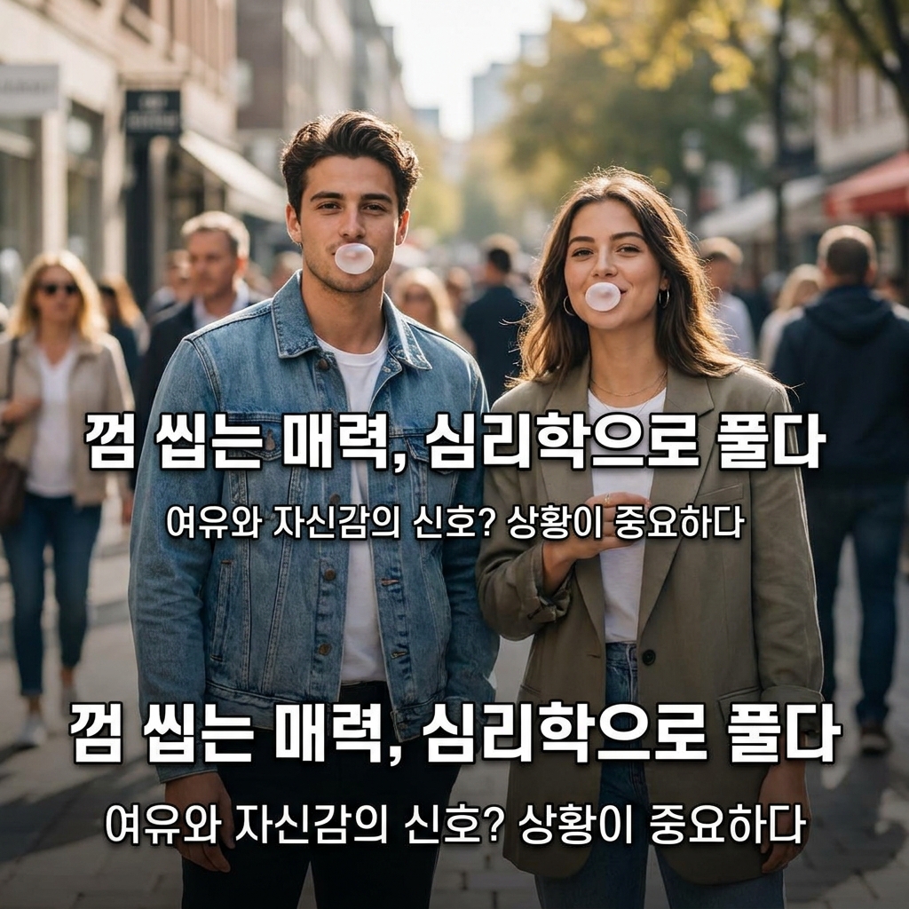 껌 씹는 사람이 더 매력적으로 보일까? 심리학으로 알아보기