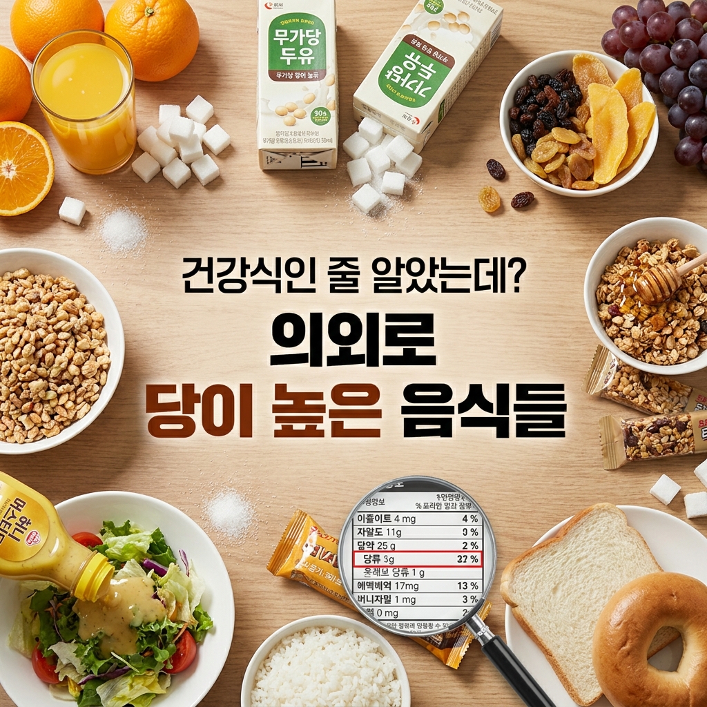 건강식인 줄 알았는데? 의외로 당이 높은 음식들