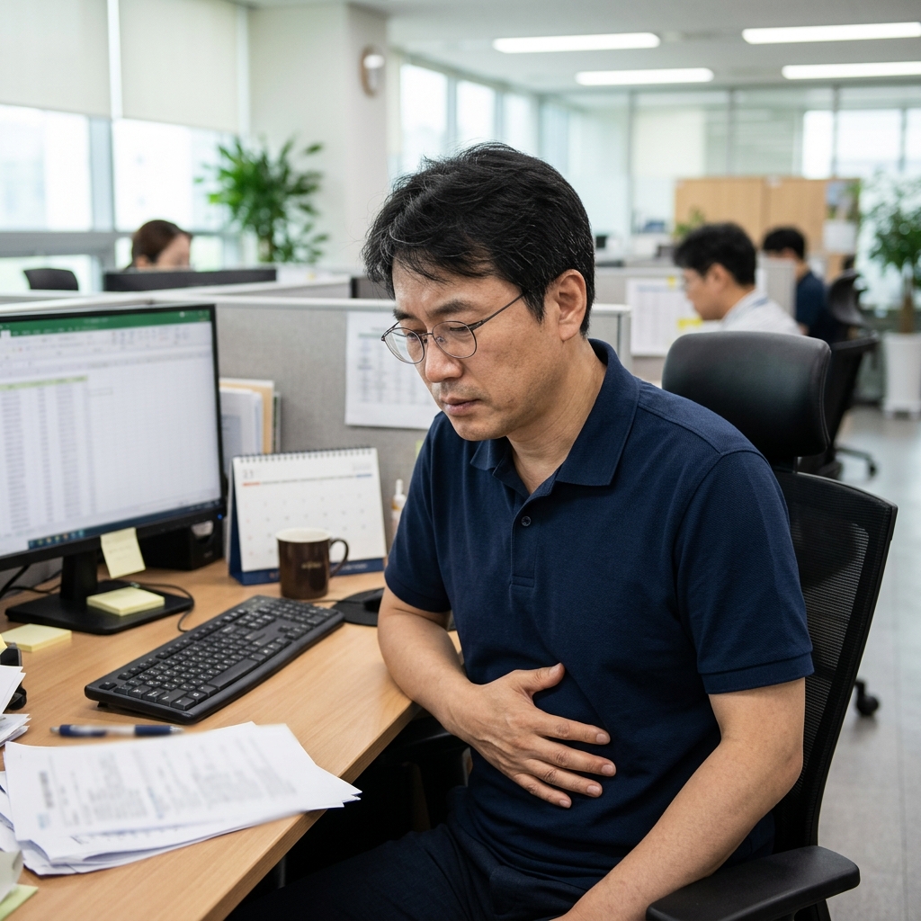 식사량보다 중요한 것…점심 후 배가 부푸는 직장인의 습관