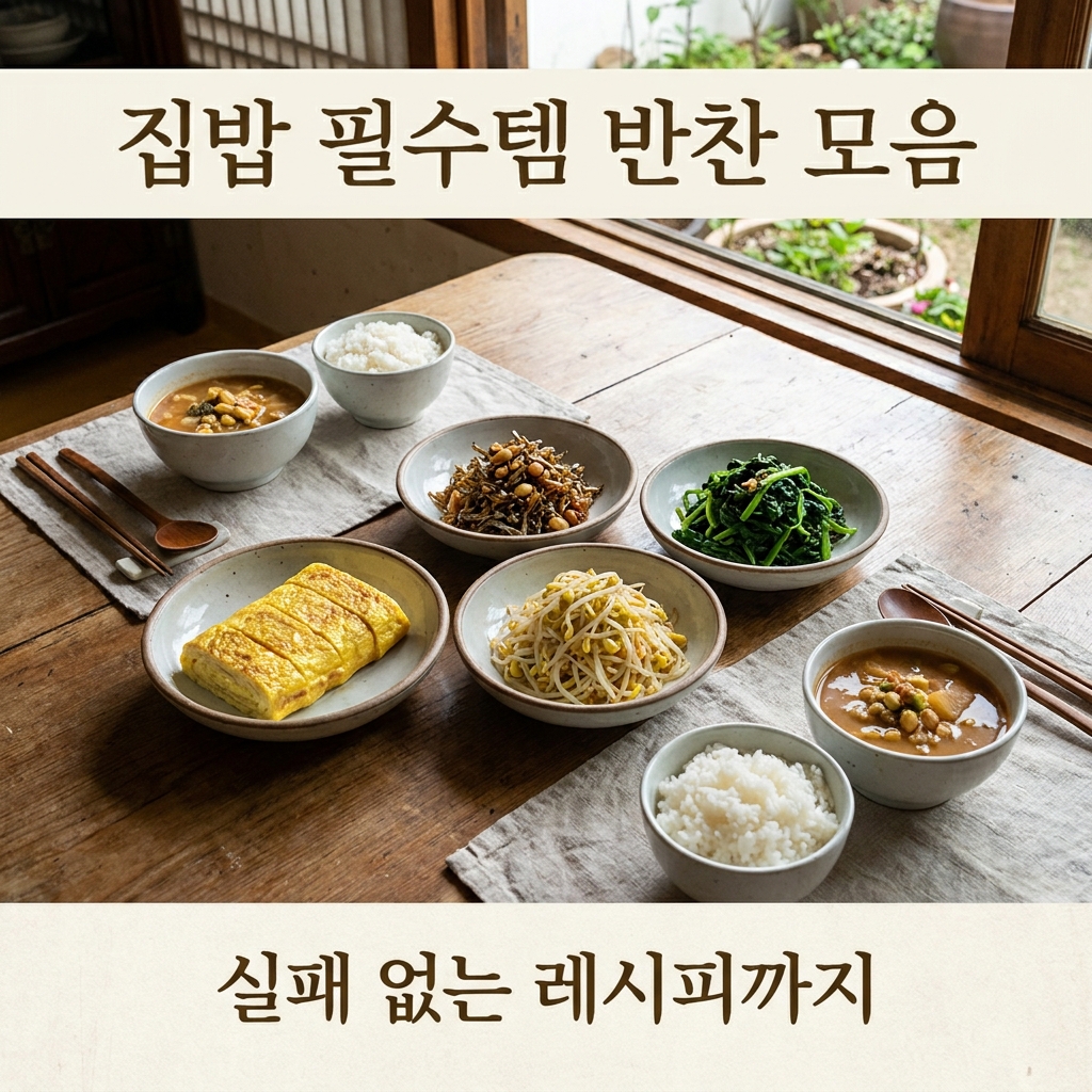집밥 필수템 반찬 모음, 실패 없는 레시피까지