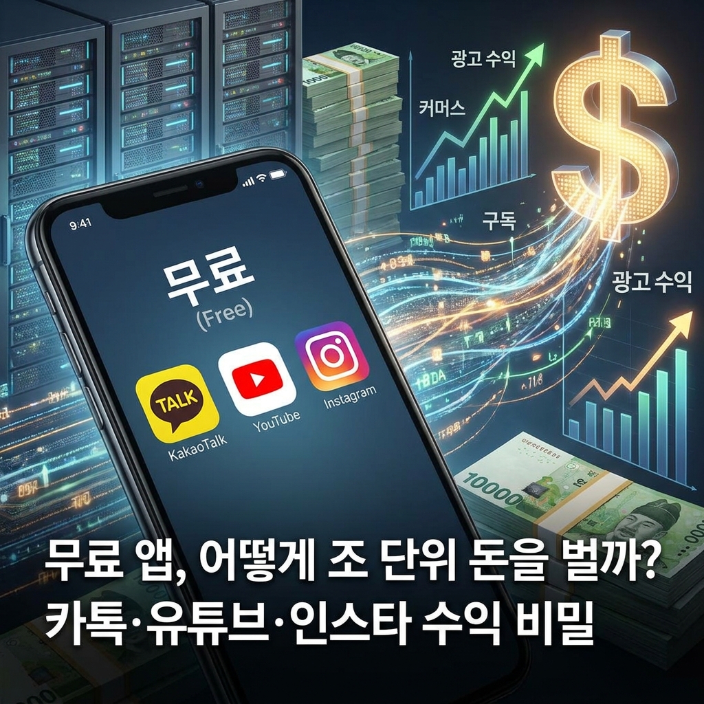 무료 앱인데 어떻게 돈을 벌까? 카카오톡·유튜브·인스타그램 수익 비밀