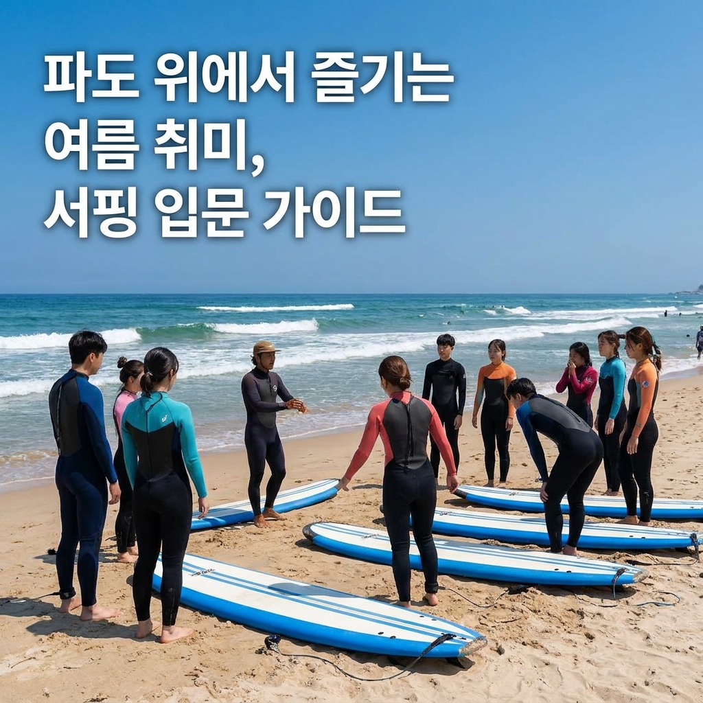파도 위에서 즐기는 여름 취미, 서핑 입문 가이드