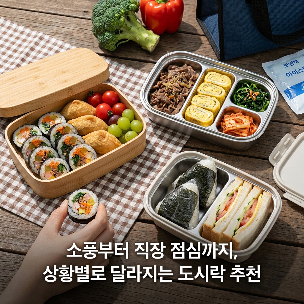 소풍부터 직장 점심까지, 상황별로 달라지는 도시락 추천