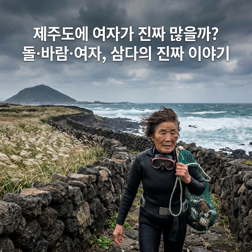 제주도에 여자가 진짜 많을까? 돌·바람·여자, 삼다의 진짜 이야기