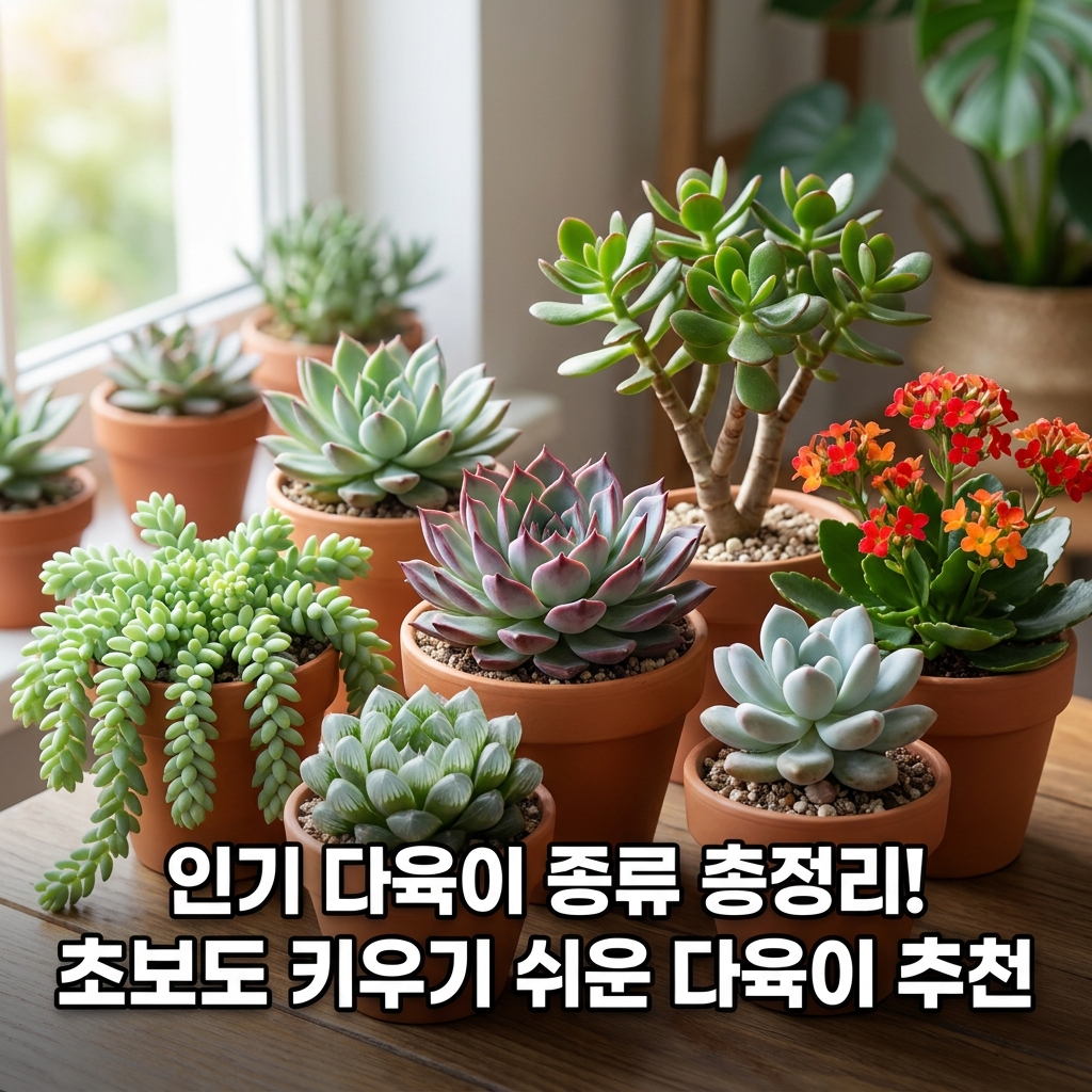 인기 다육이 종류 총정리! 초보도 키우기 쉬운 다육이 추천