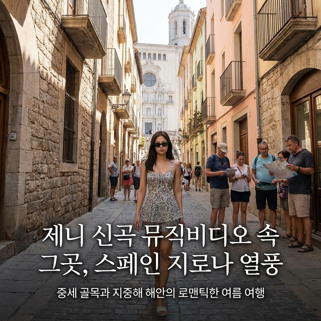 제니 신곡 뮤직비디오 촬영지, 스페인 지로나 열풍