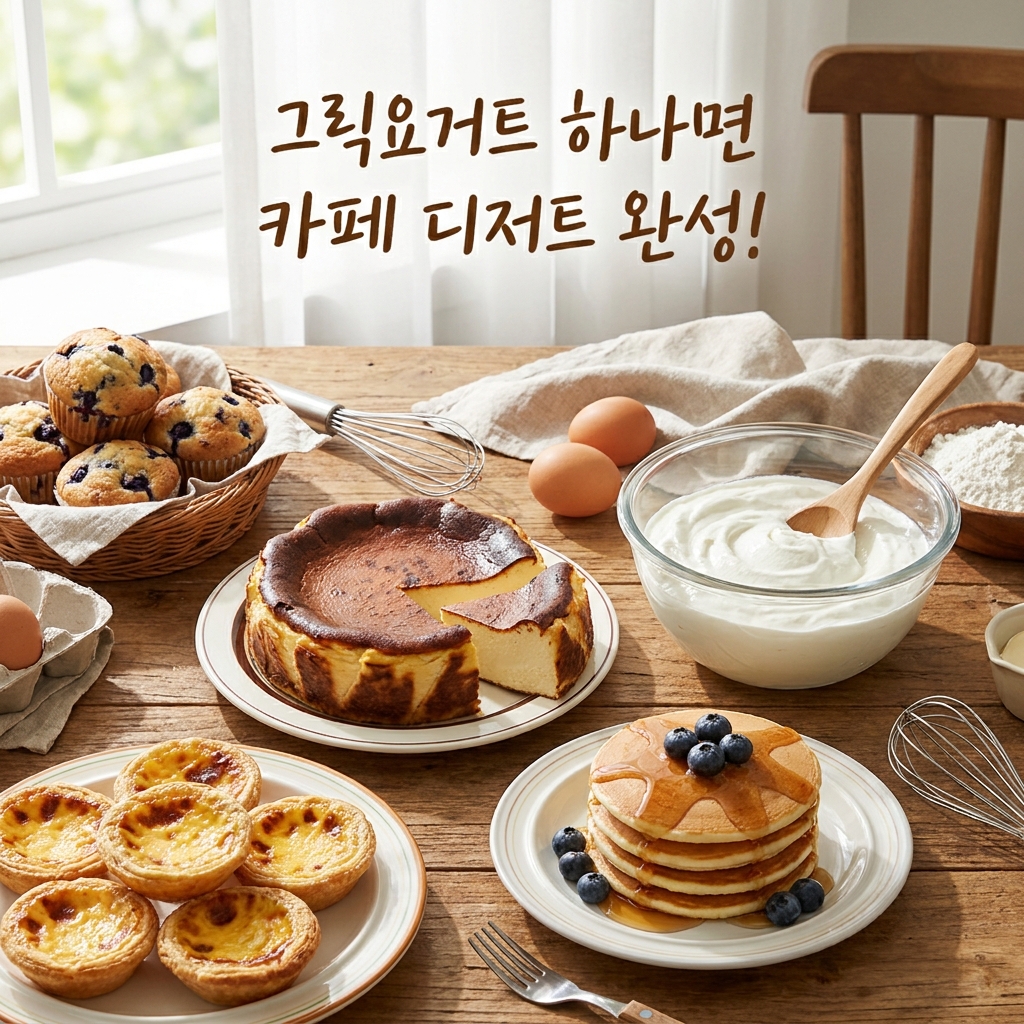그릭요거트 하나면 카페 디저트 완성!