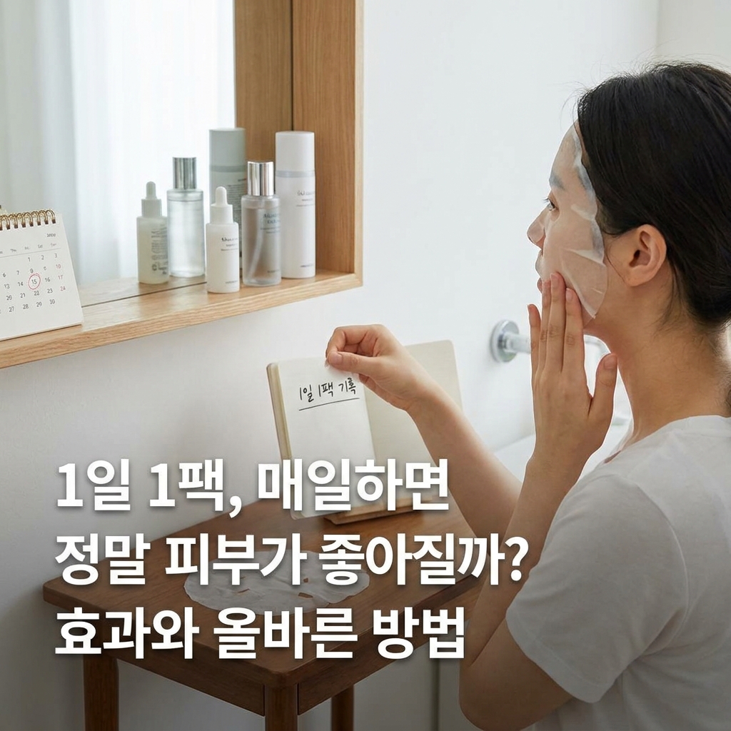 1일 1팩, 매일 하면 정말 피부가 좋아질까? 효과와 올바른 방법
