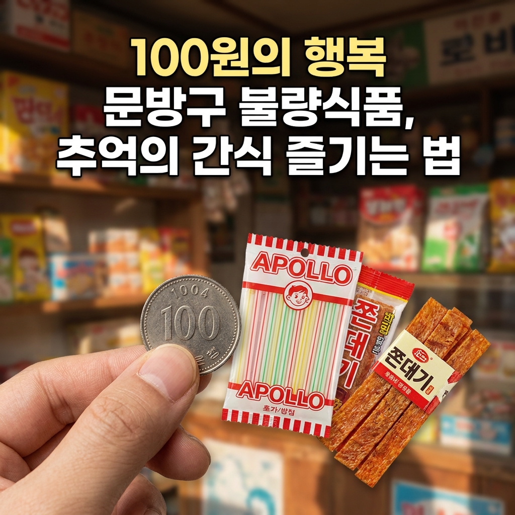 100원의 행복 문방구 불량식품, 추억의 간식 즐기는 법