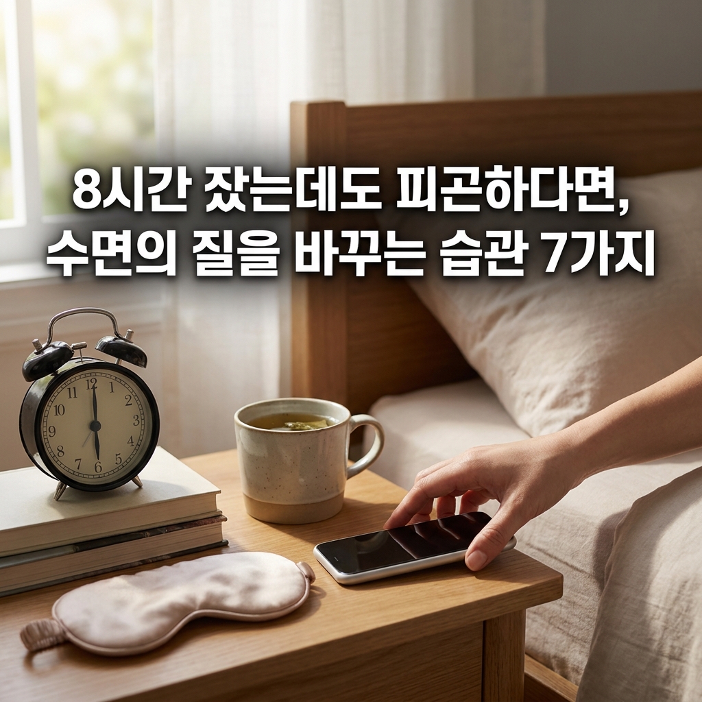 8시간 잤는데도 피곤하다면, 수면의 질을 바꾸는 습관 7가지