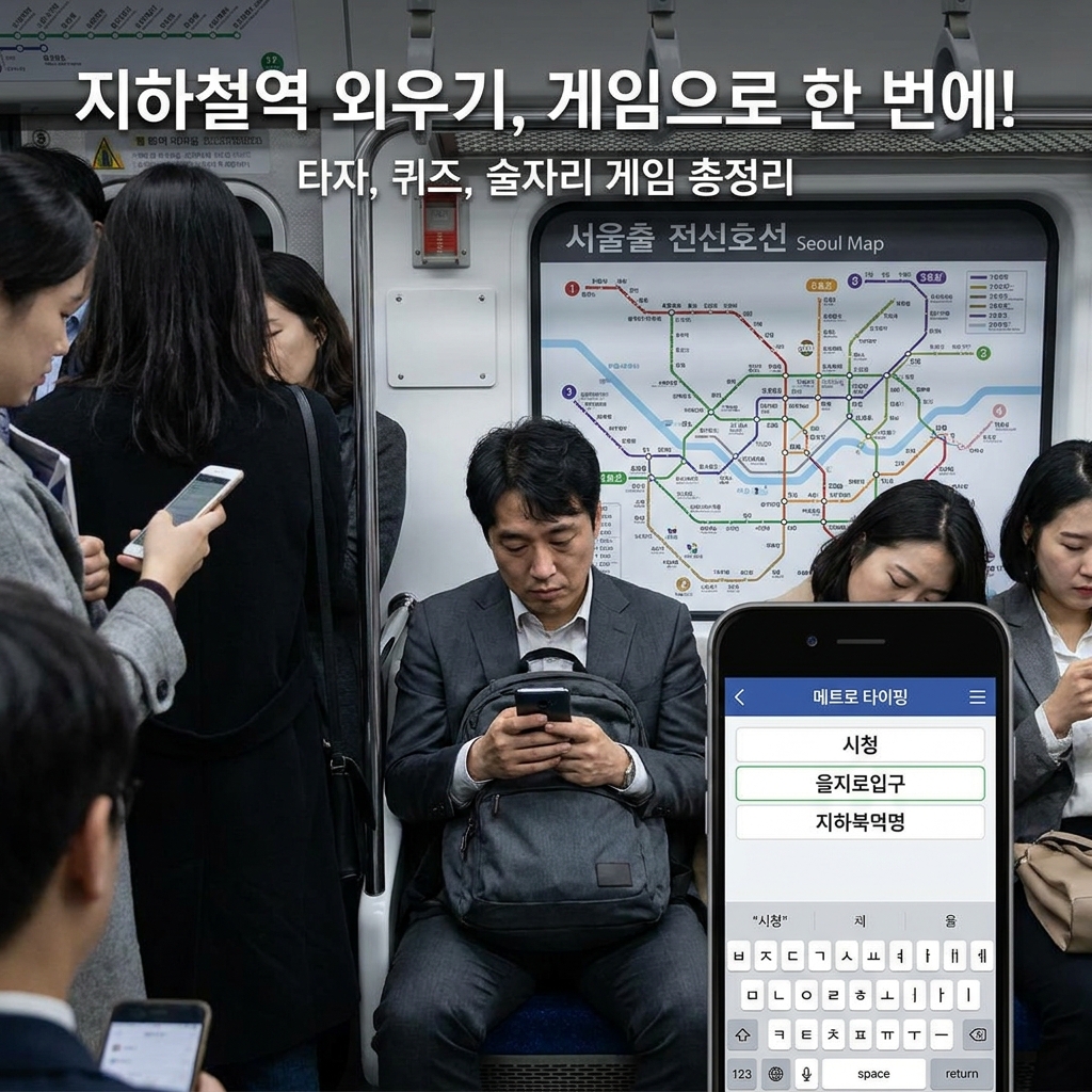 지하철역 외우기 어려웠던 직장인들, 한 번에 외우는 게임 추천