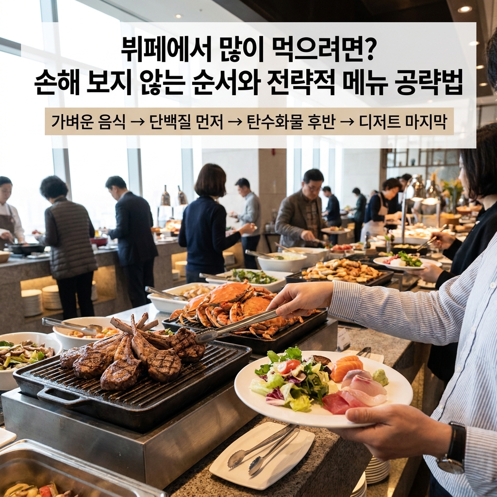 뷔페 고수들은 이렇게 먹습니다! 순서별 공략법