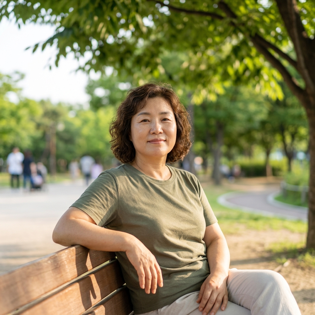 60대 여성 하루 20분 햇볕 산책, 몸에 나타나는 변화