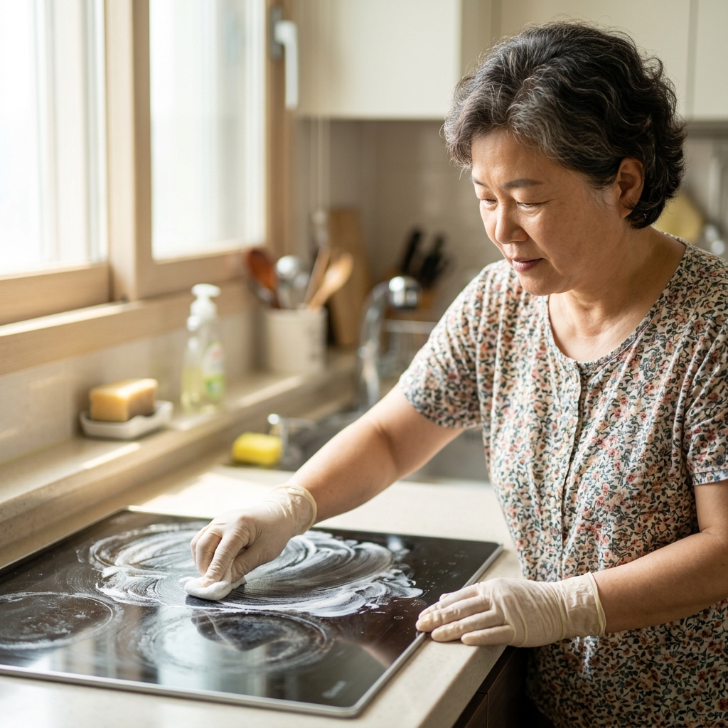 새것처럼 반짝이는 주방의 비밀…인덕션·가스레인지 3단계 청소법