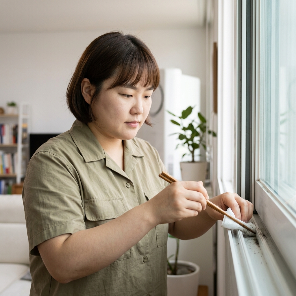 창틀 묵은 때 안 지워질 때…순서 하나로 해결된다
