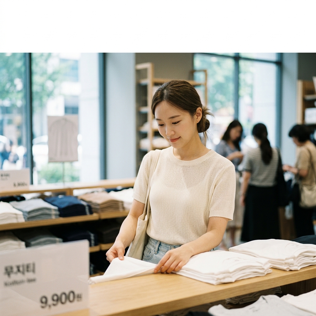 무인양품 9900원 무지티 대란, 품절 전에 꼭 확인할 3가지