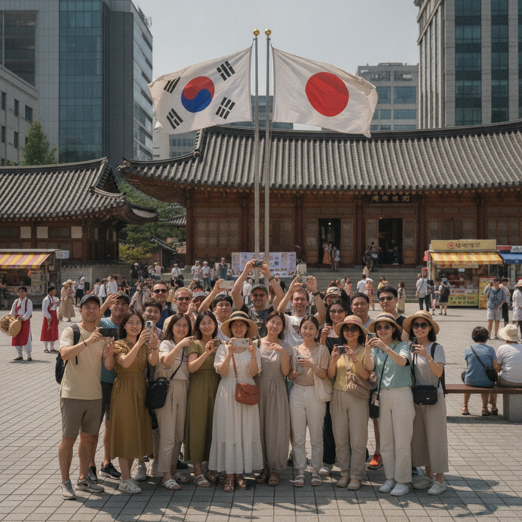 일본인 해외여행 1위 한국, 24.8% 점유율로 압도적 선택