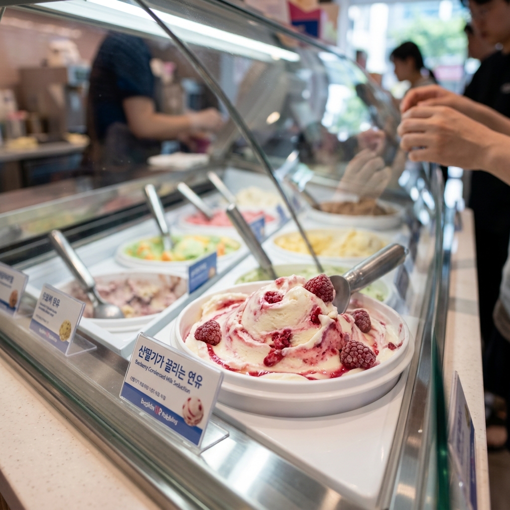 8월의 핵심은 산딸기, 베라 이달의 맛 '산딸기가 끌리는 연유'