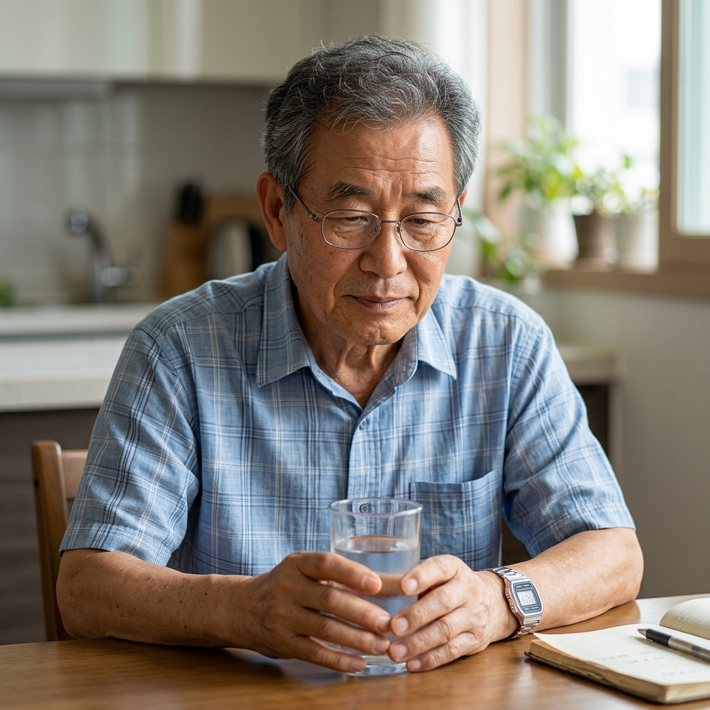 70대 부모님, 하루 물 섭취량보다 중요한 '마시는 시간'