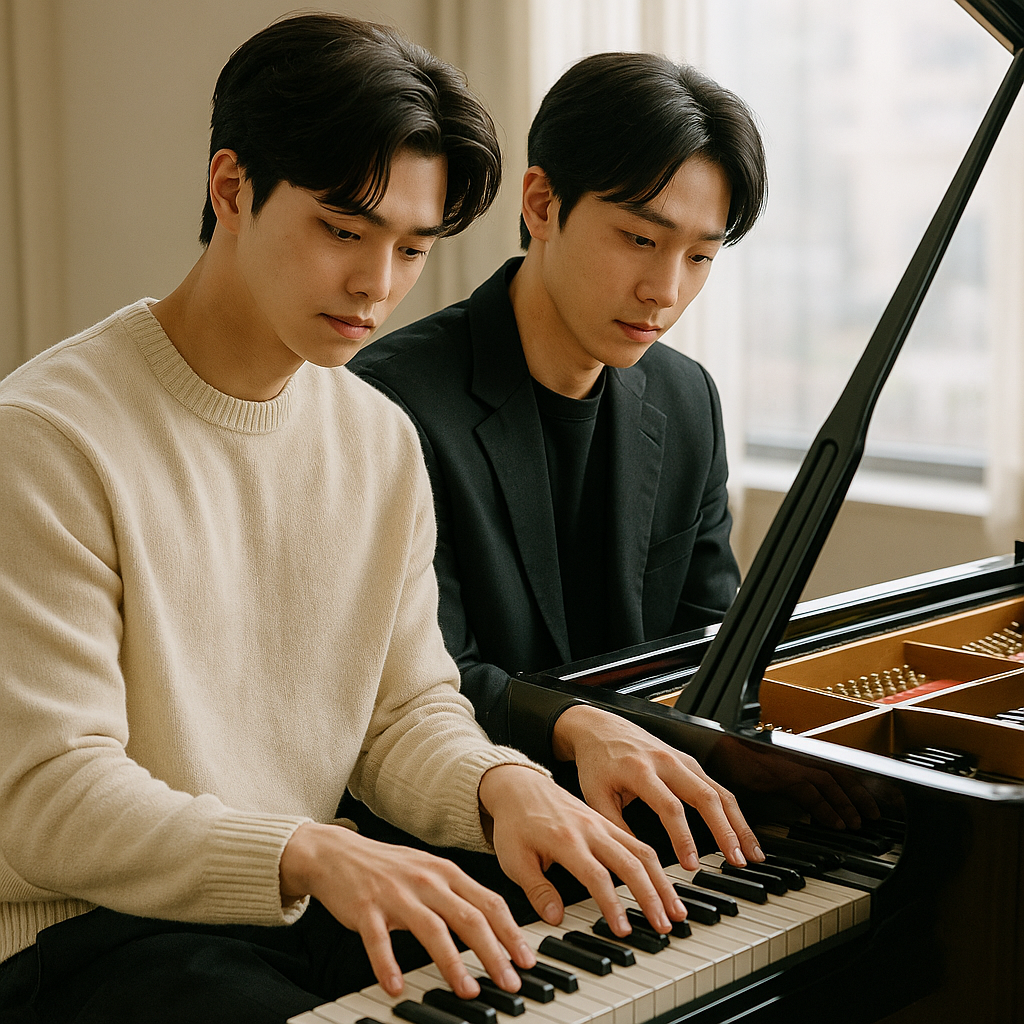 송강X이준영, 한 대의 피아노 앞에 나란히…'포핸즈'는 어떤 드라마?