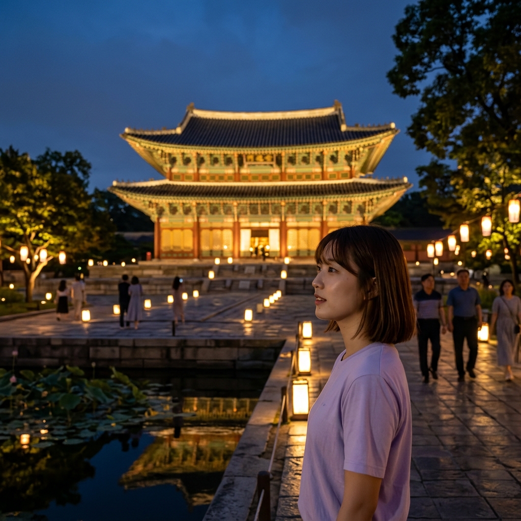 경복궁 야간 특별관람 불빛 아래 고궁 풍경