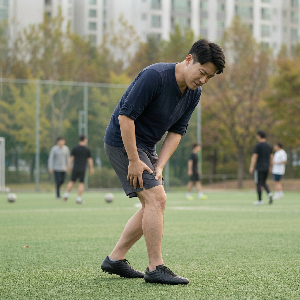 축구 중 허벅지 뒤 '뚝' 소리 났다면…파열 진행 막는 방법