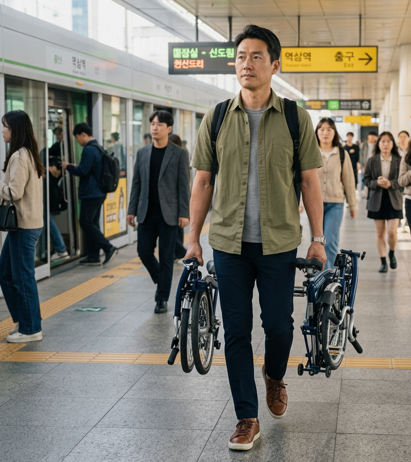 자전거와 전철을 함께 이용한다면…접이식 여부·요일·승차 칸 정리