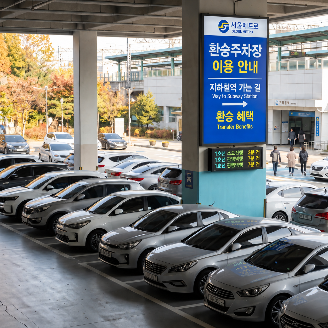 서울 환승주차장 이용하면 주차비 반값, 27개 역에서 50% 할인
