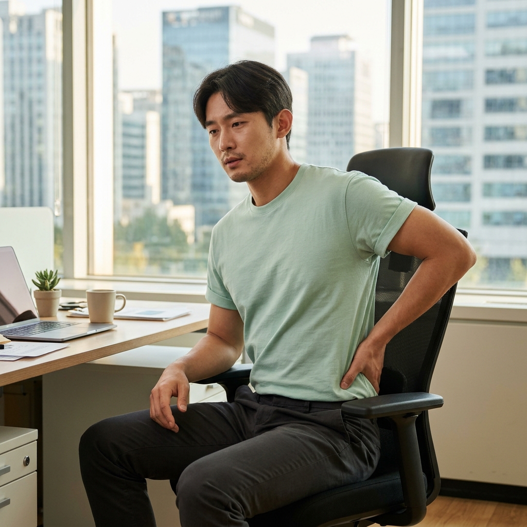 앉았다 일어날 때 꼬리뼈가 찌르듯 아픈 이유, 자세부터 점검해야 하는 이유